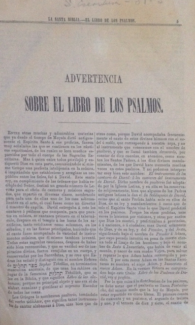 LA SANTA BIBLIA. TRADUCIDA AL ESPAÑOL DE LA VULGATALATINA